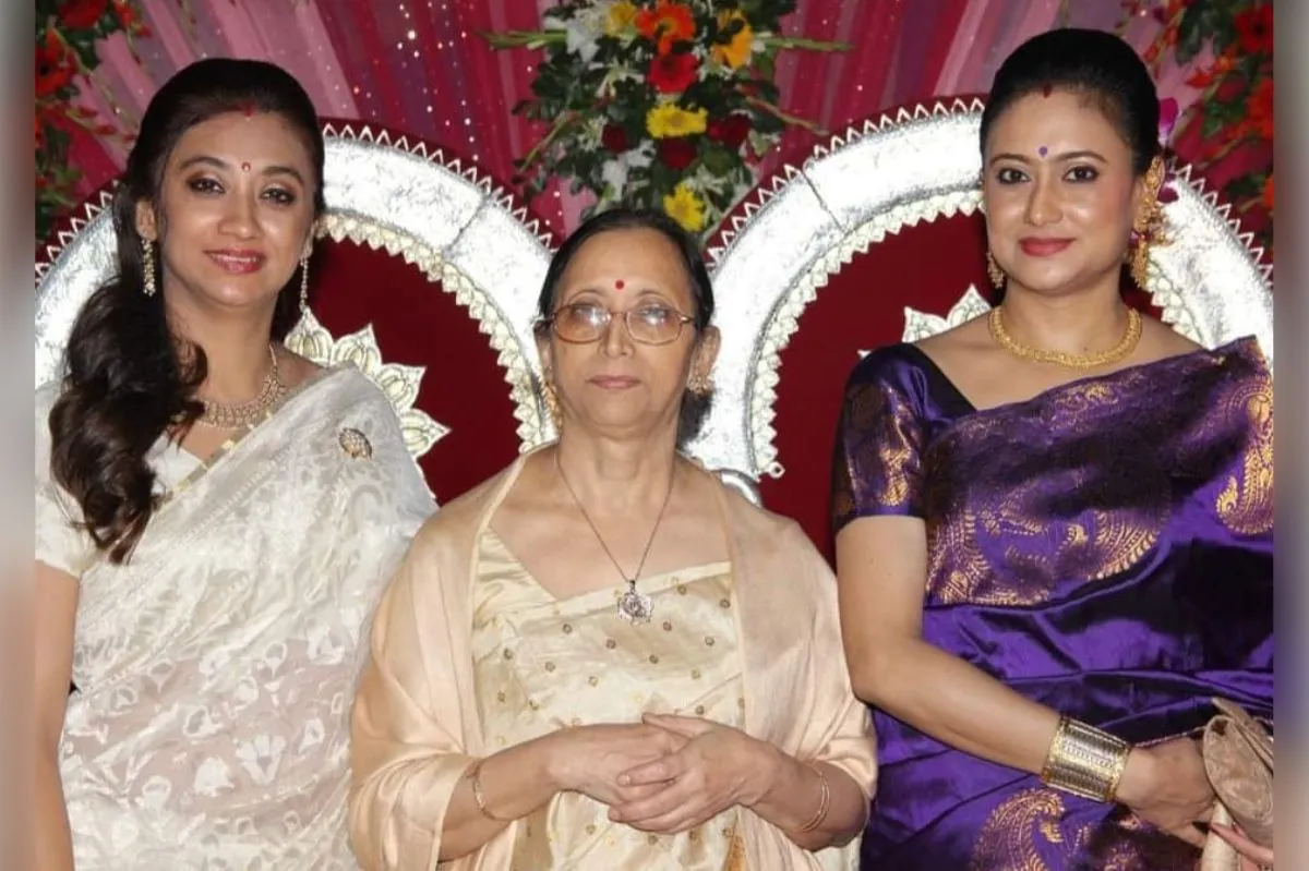 Rupali Barua Mother and Sister